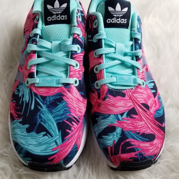 Adidas ZX Flux Torsion Athletic Shoes US 5.5 Pink - Picture 2 of 8